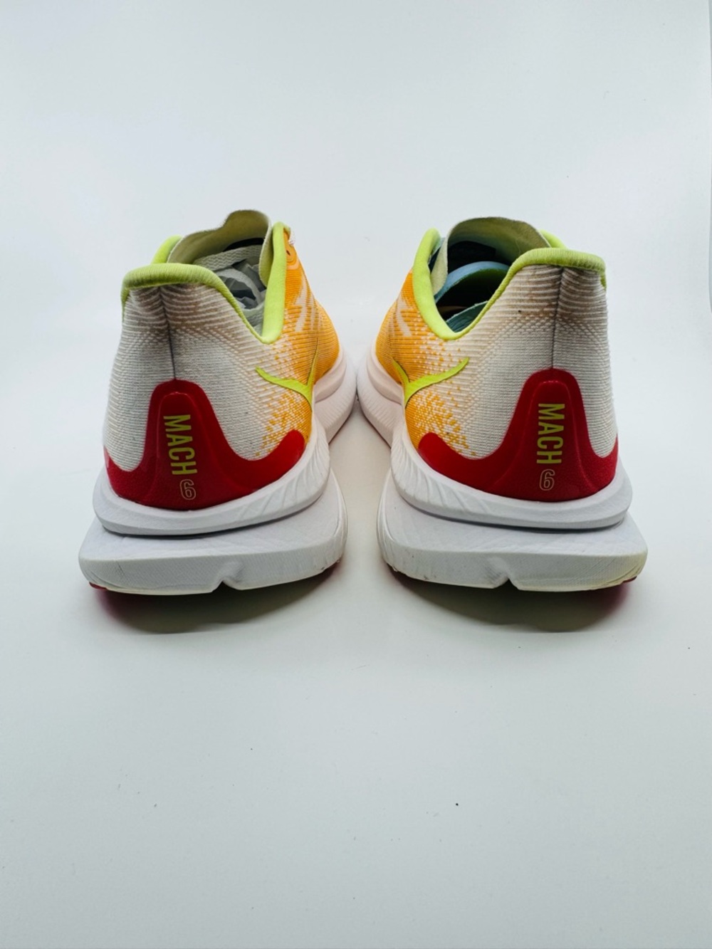 Hoka Men’s Mach 6 Color Solar Flare White SZ 12.5 - Picture 4 of 9